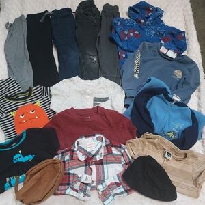 Bundle (17) Boys 2T-3T Cool Weather Play Time Casual Everyday